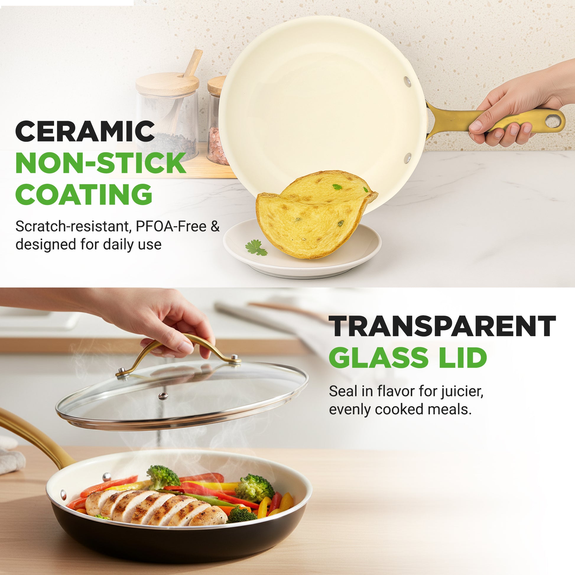 ceramic nonstick fry pan
