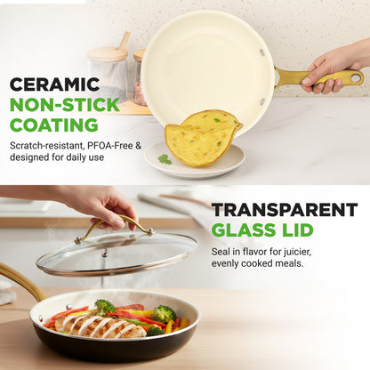 ceramic nonstick fry pan