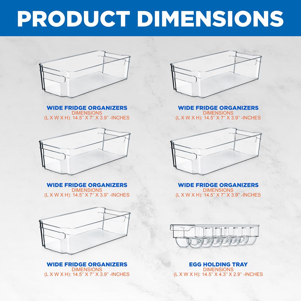 clear organizer bins