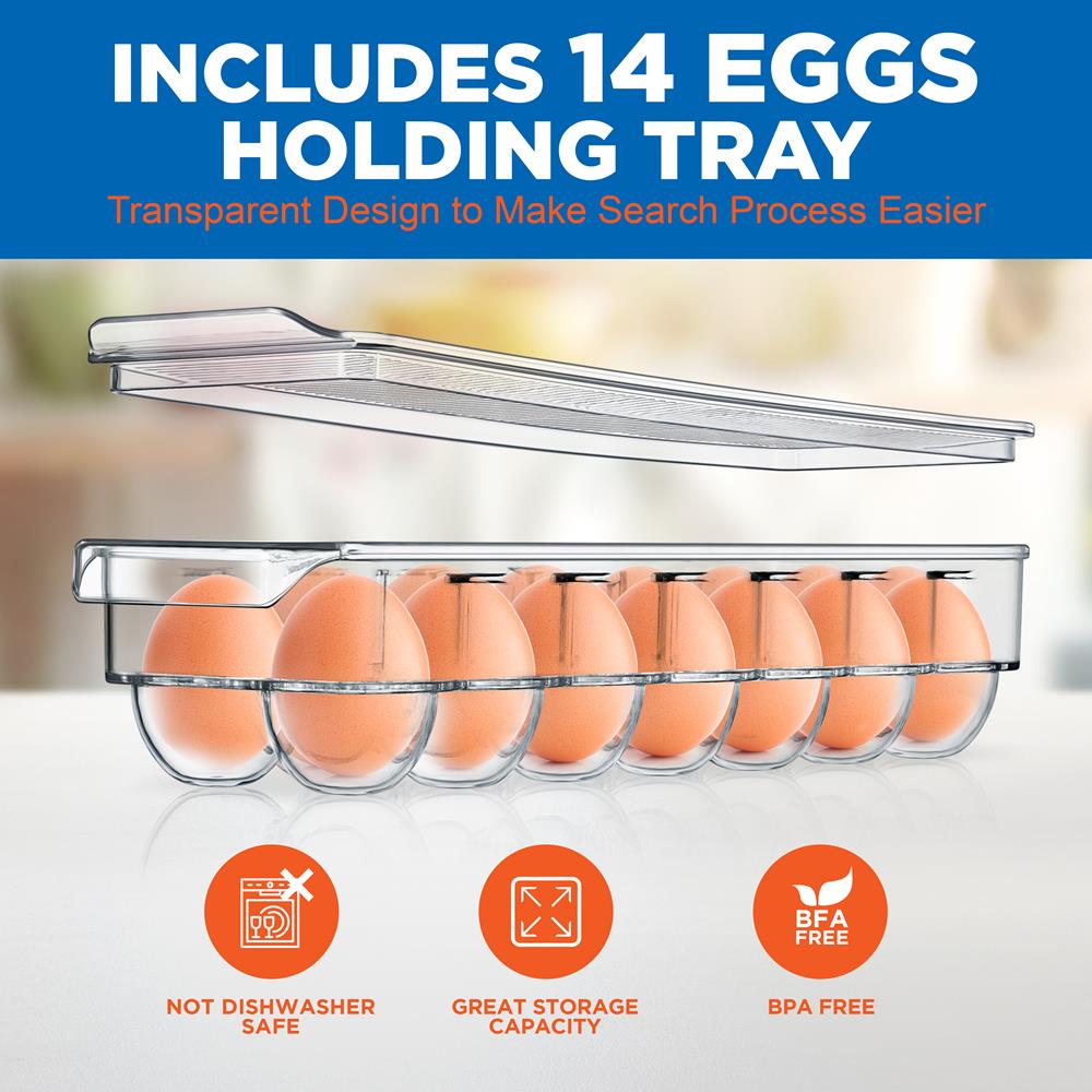 clear organizer bins