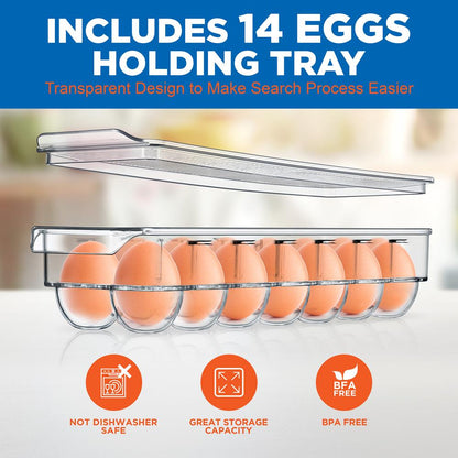 clear organizer bins