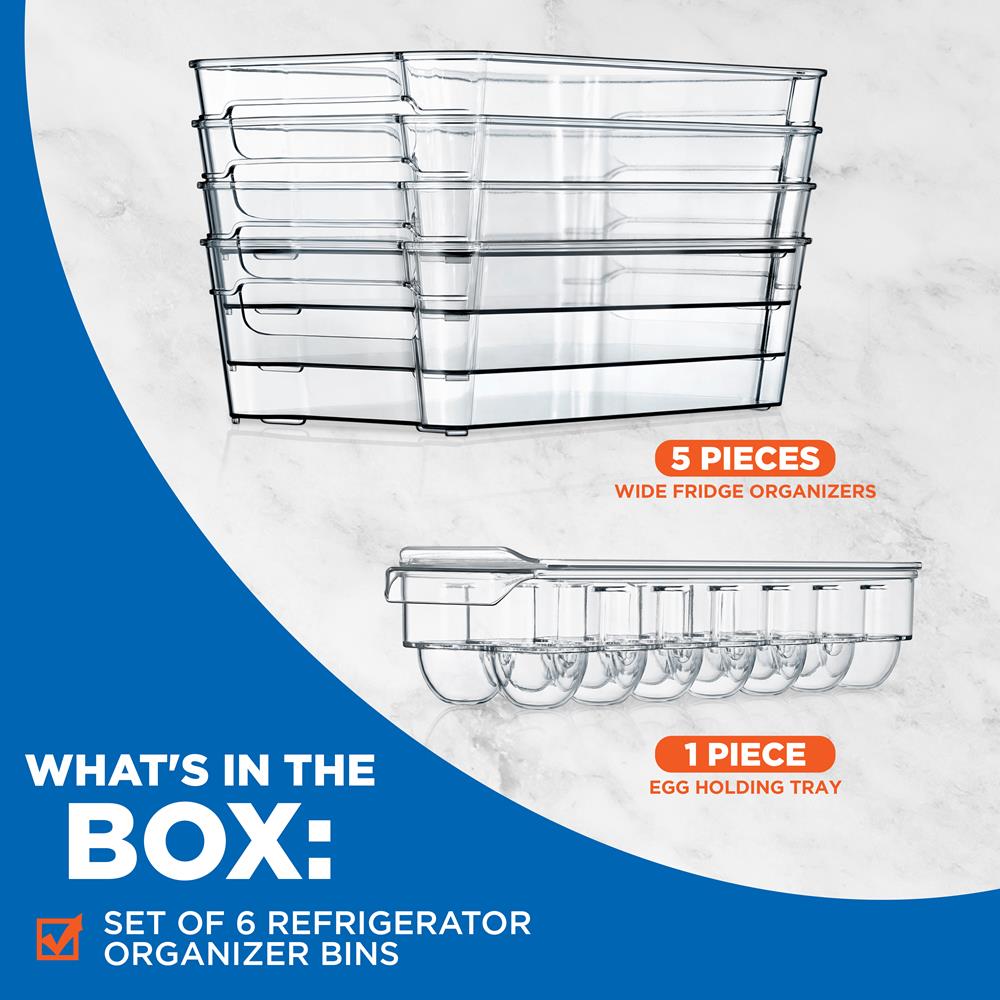 clear organizer bins