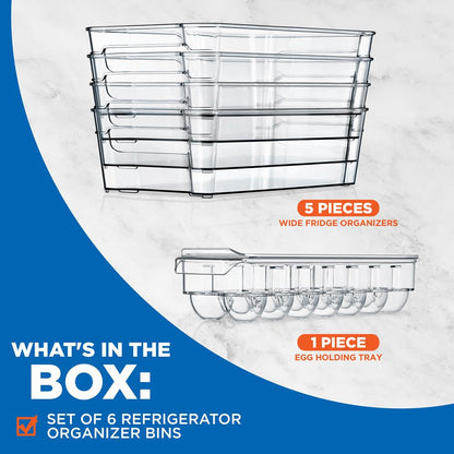 clear organizer bins