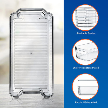 clear organizer bins