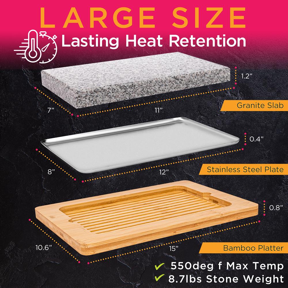 granite cooking stone platter