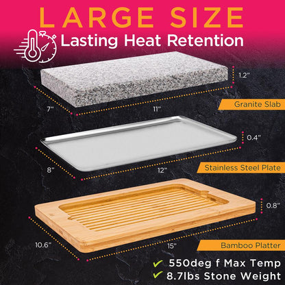 granite cooking stone platter