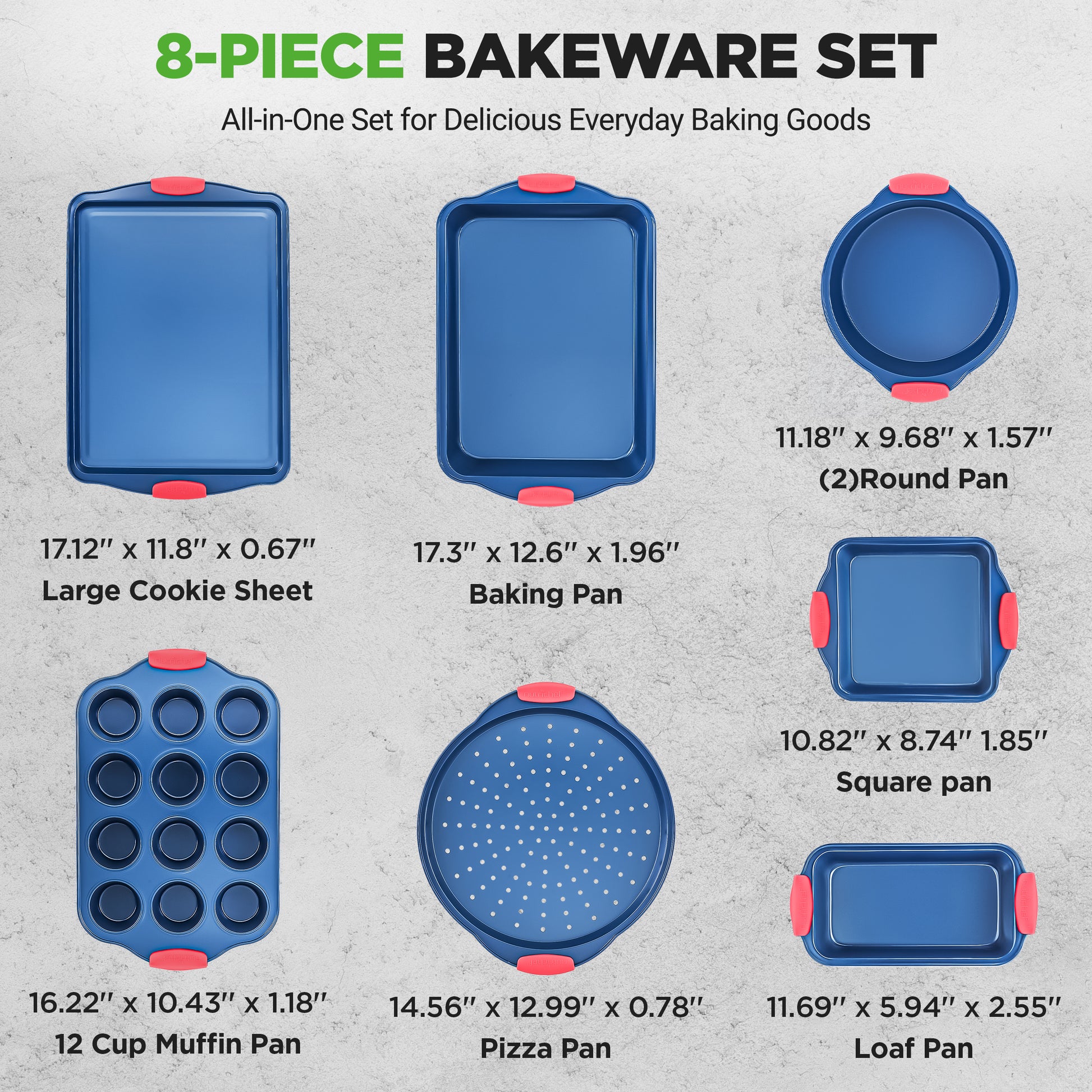 nonstick bakeware pan set