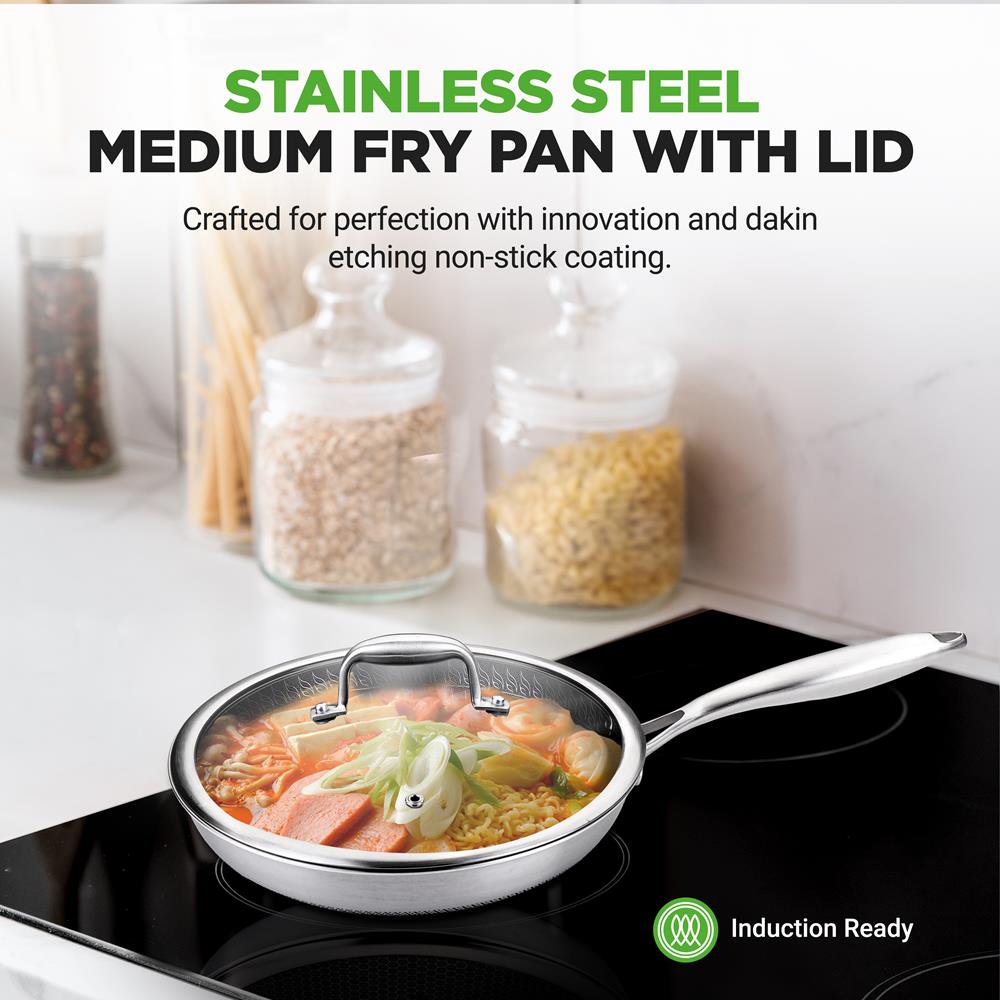 nonstick stainless steel fry pan