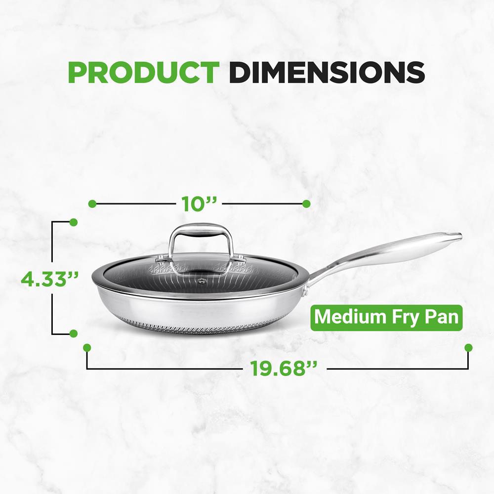 nonstick stainless steel fry pan