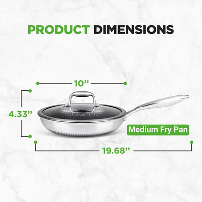 nonstick stainless steel fry pan