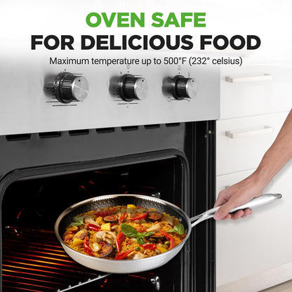 nonstick stainless steel fry pan