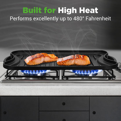 reversible grill griddle plate