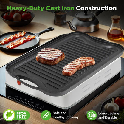 reversible grill griddle plate