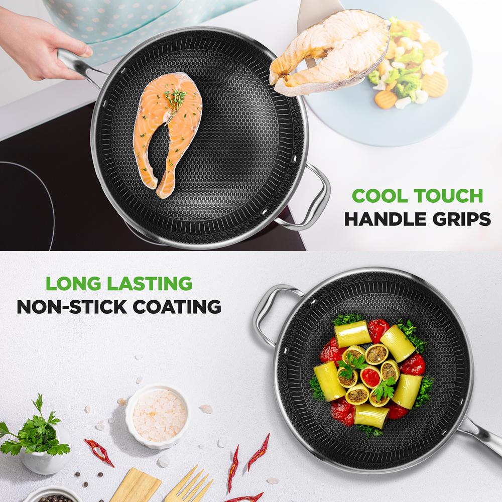 stainless steel wok