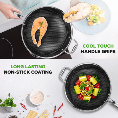 stainless steel wok