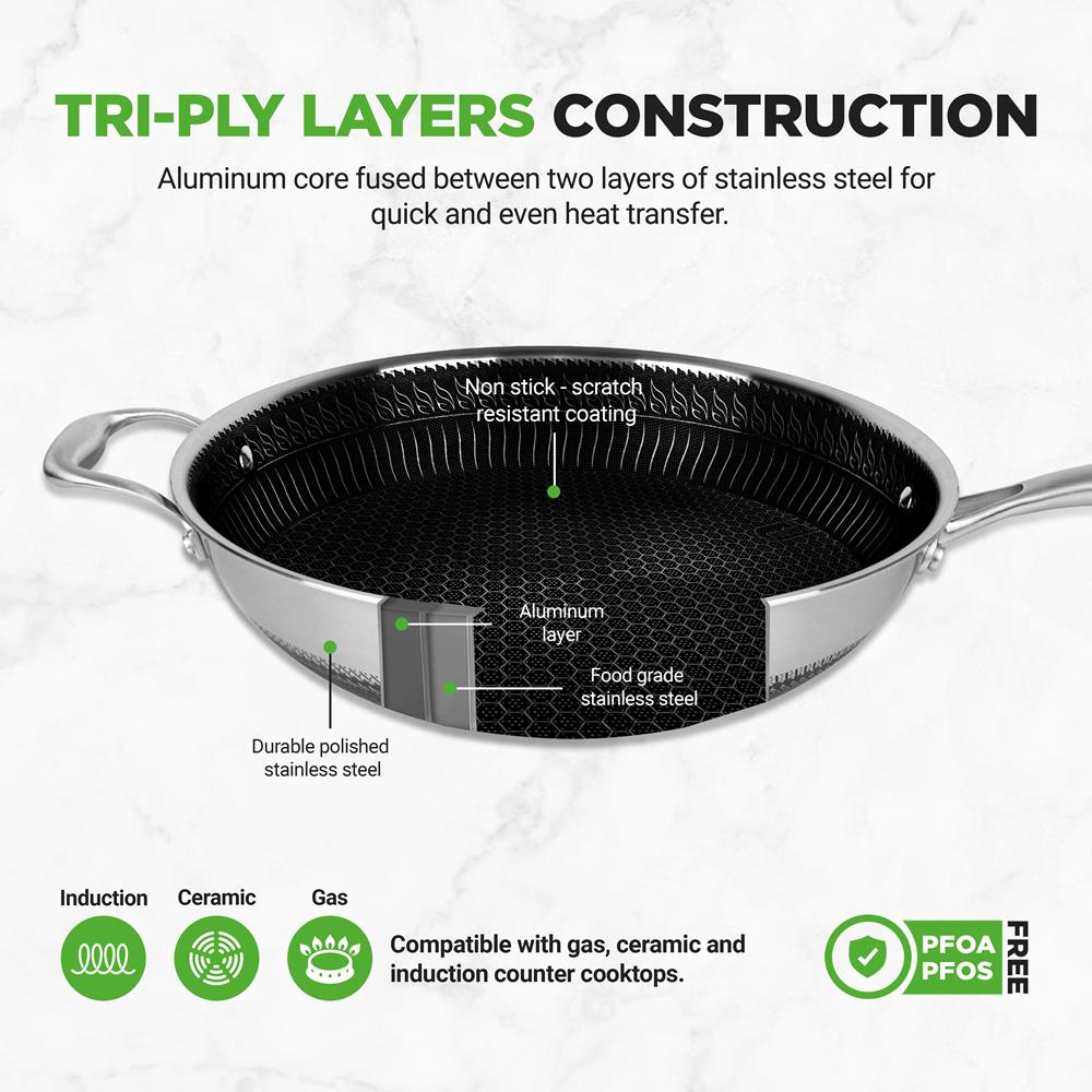 stainless steel wok