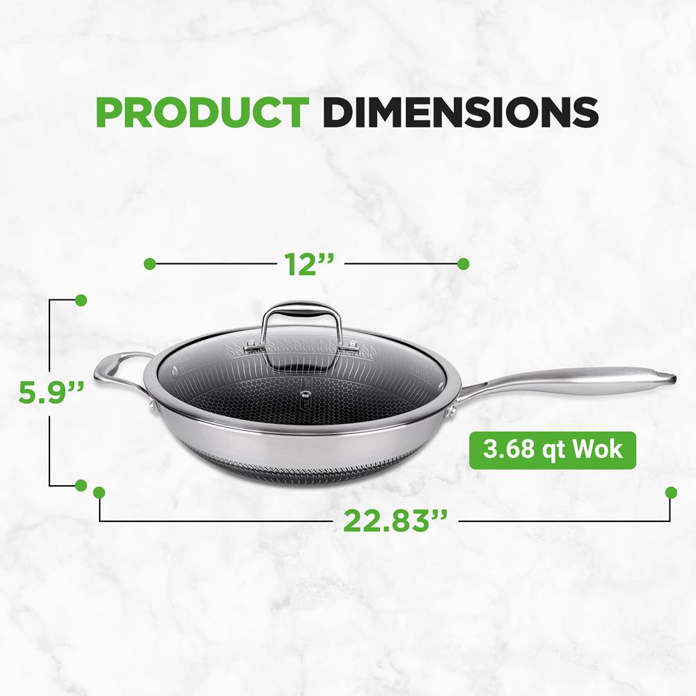 stainless steel wok