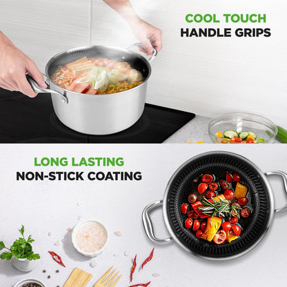 triply stainless steel pot